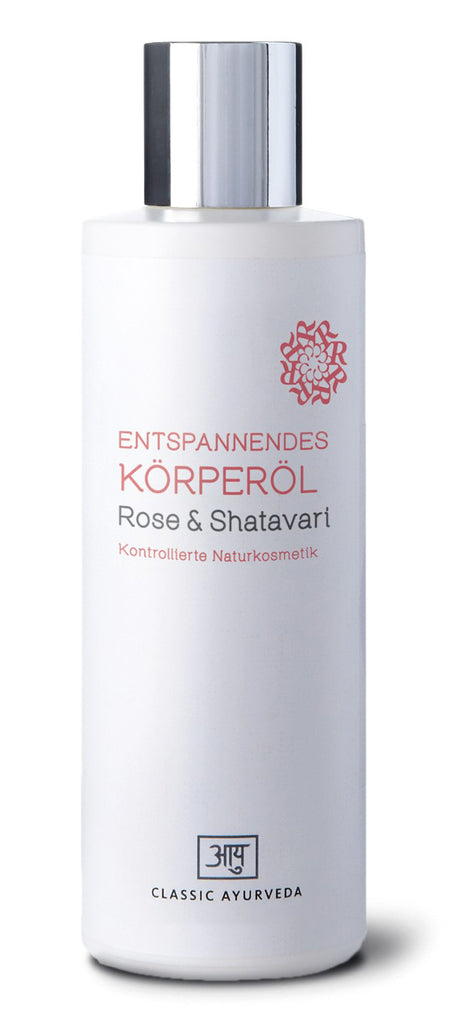 Entspannendes Körperöl Rose & Shatavari, 200 ml