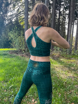 Yoga-Leggings Buddhi - smaragd
