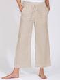 Yogahose - Christy beige mit Leinen