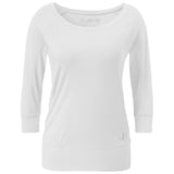 3/4 Shirt Boatneck - soft white
