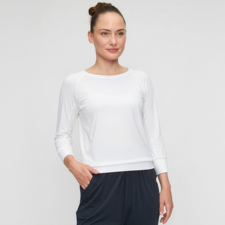 3/4 Shirt Boatneck - soft white