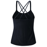 Yoga-Bra Spaghetti Top - midnight-blue