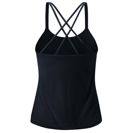 Yoga-Bra Spaghetti Top - midnight-blue