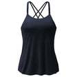 Yoga-Bra Spaghetti Top - midnight-blue