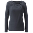 Yoga-Longsleeve Wasserfall - midnight blue