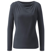 Yoga-Longsleeve Wasserfall - midnight blue