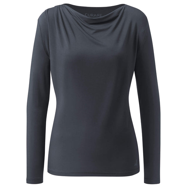 Yoga-Longsleeve Wasserfall - midnight blue