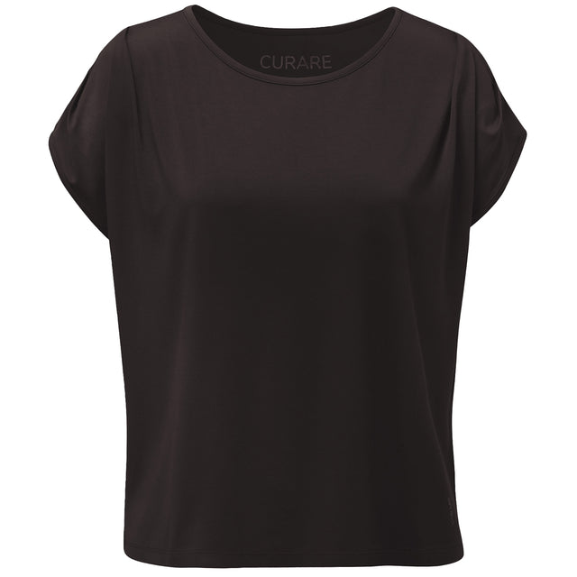 Yoga-Shirt loose foulds - dark-brown