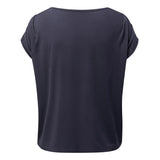 Yoga-Shirt loose foulds - midnight-blue