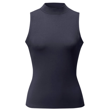 Yoga Top Stand Up Collar - midnight-blue