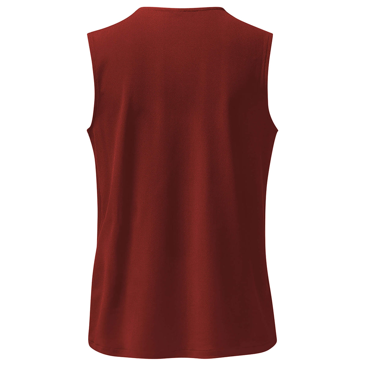 Yoga-Top Comfort V-Neck - rubinrot
