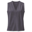 Yoga-Top Comfort V-Neck - grau aubergine
