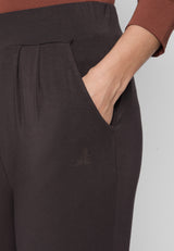 Long Pants, wide leg - dark-brown
