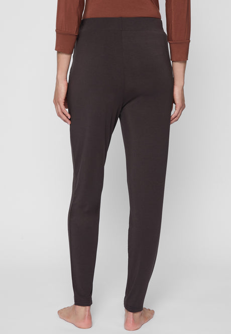 Long Pants, wide leg - dark-brown