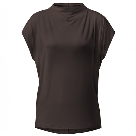 Yoga-Top, turtle neck - dark-brown