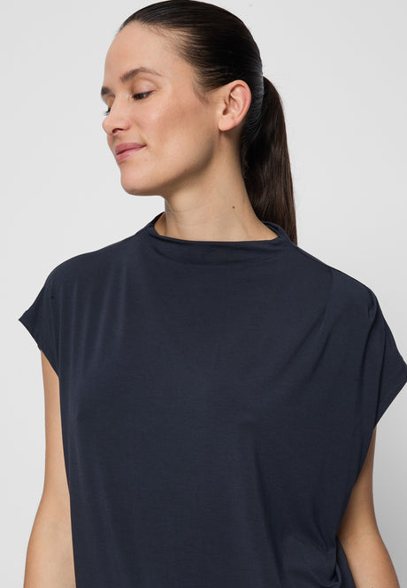 Yoga-Top, turtle neck - midnight-blue