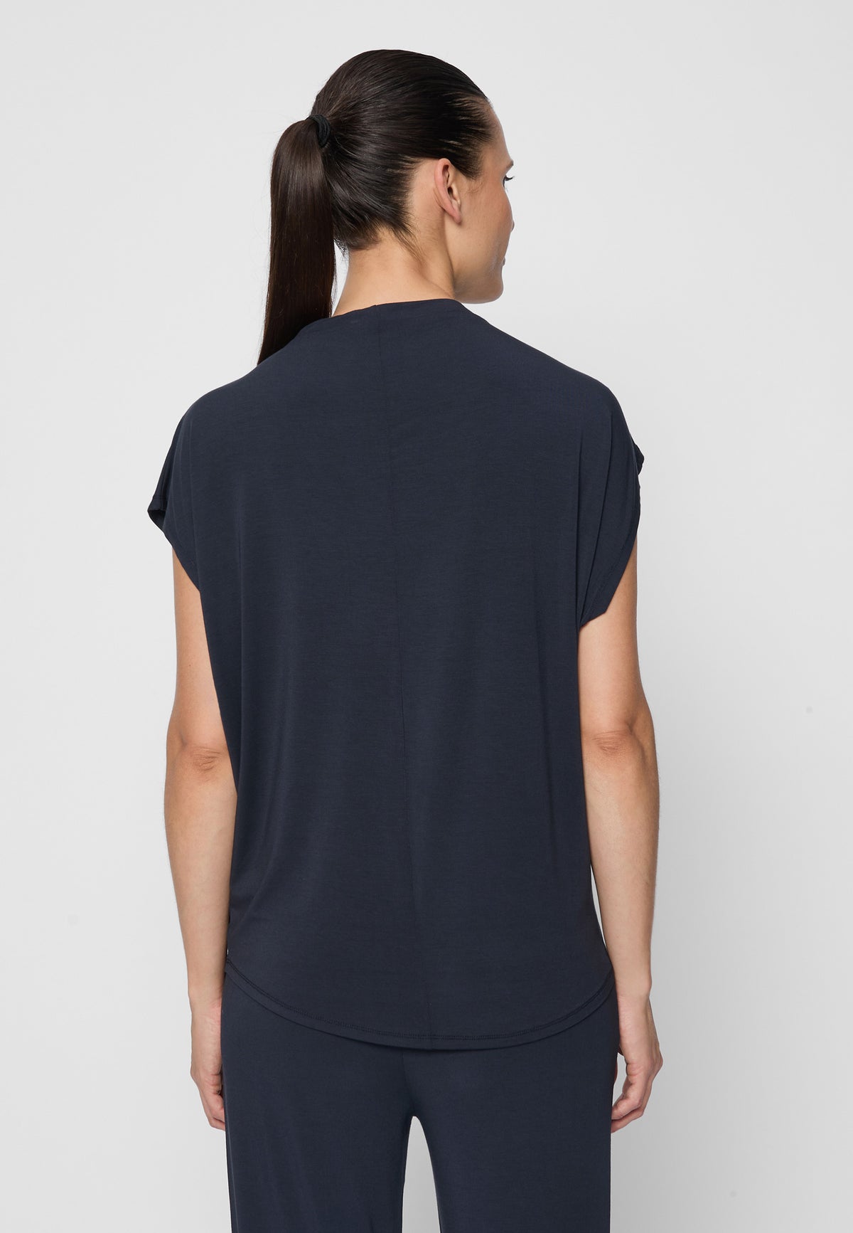 Yoga-Top, turtle neck - midnight-blue