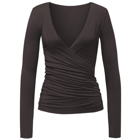 Wrap-Jacket - dark-brown