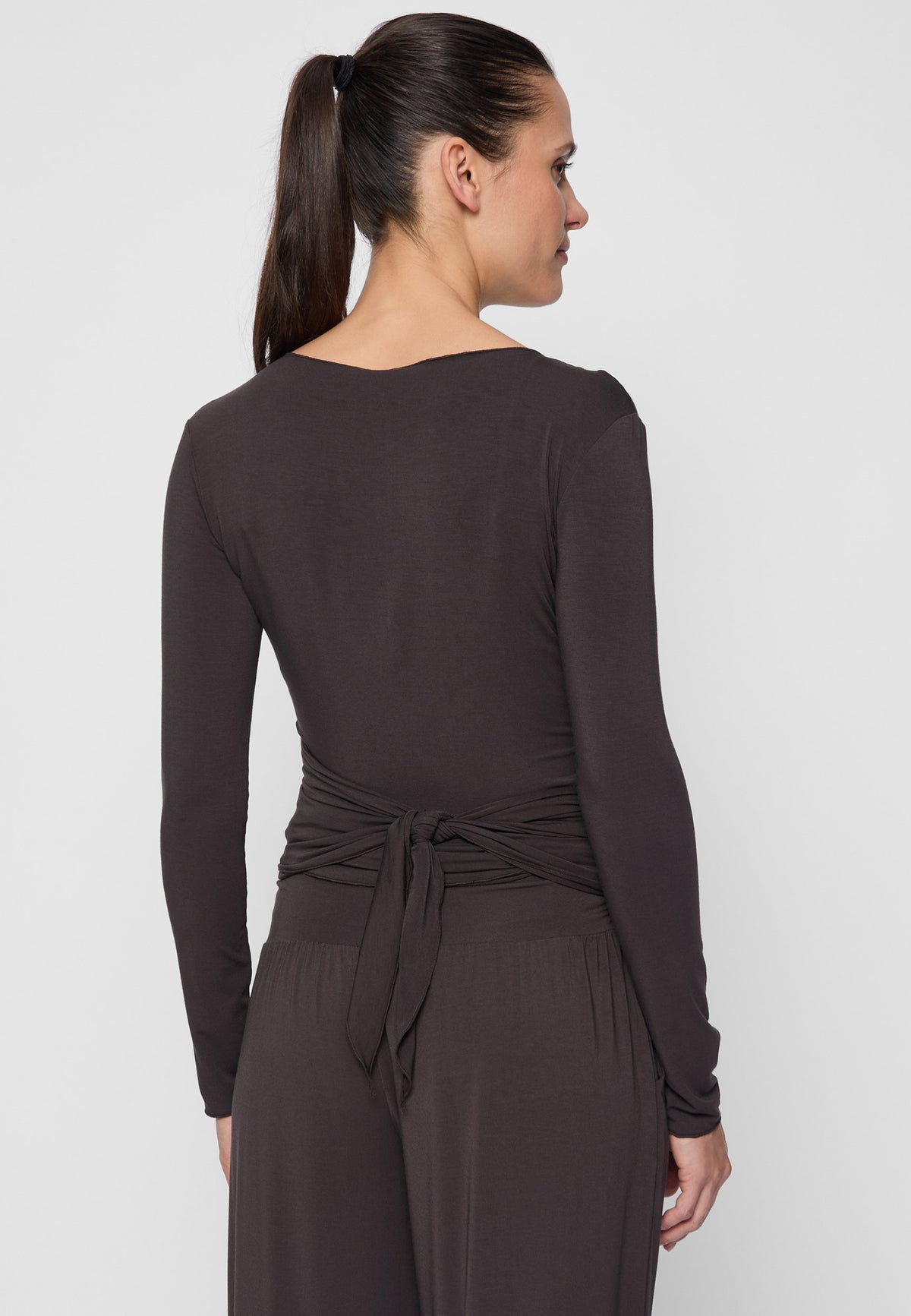 Wrap-Jacket - dark-brown