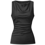 Yoga Top Sporty Elegant - black
