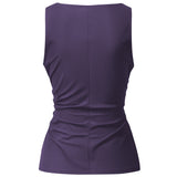 Yoga Top Sporty Elegant - dark violet