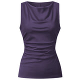 Yoga Top Sporty Elegant - dark violet
