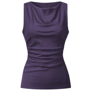 Yoga Top Sporty Elegant - dark violet