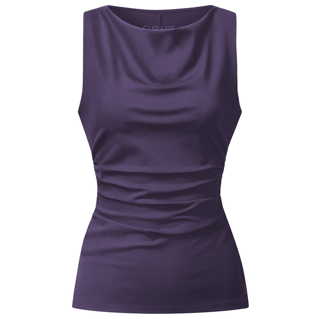 Yoga Top Sporty Elegant - dark violet