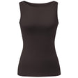 Yoga-Tank-Top Boatneck - dark-brown