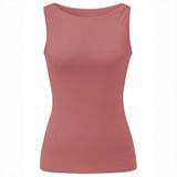 Yoga-Tank-Top Boatneck - faded rose