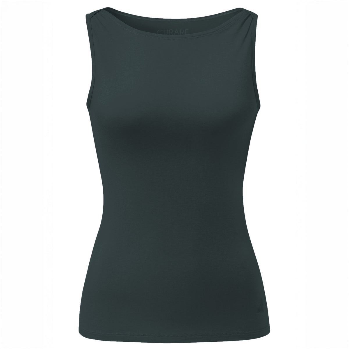 Yoga-Tank-Top Boatneck - dark forest