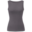 Yoga-Tank-Top Boatneck - grey-nougat