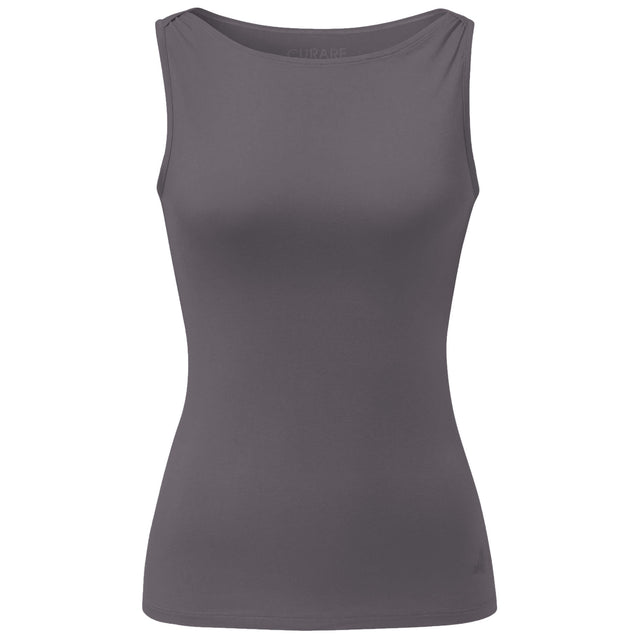Yoga-Tank-Top Boatneck - grey-nougat