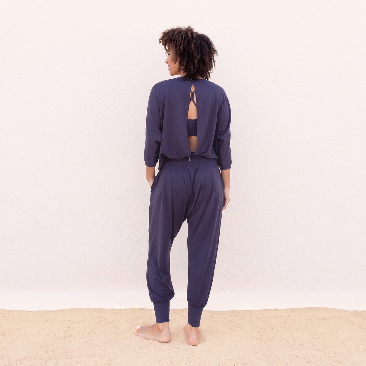 Yoga-Shirt 3/4 Frida nightblue - Onesize