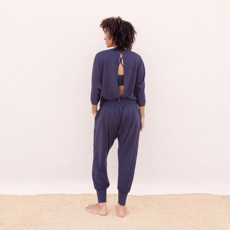 Yoga-Shirt 3/4 Frida nightblue - Onesize