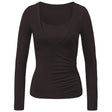 Wrap-Shirt - dark-brown