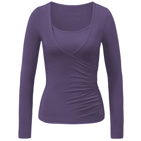 Wrap-Shirt - dark violet
