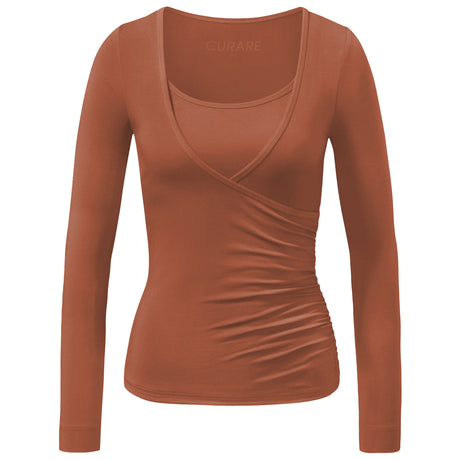 Wrap-Shirt - light-brown