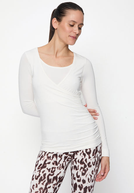 Wrap-Shirt - soft-white