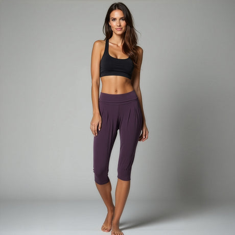 3/4 Pants "rheia" - velvet plum