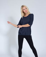 Yoga-Shirt Sara - navy