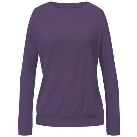 Yoga-Shirt Longsleeve Turtleneck - dark violet