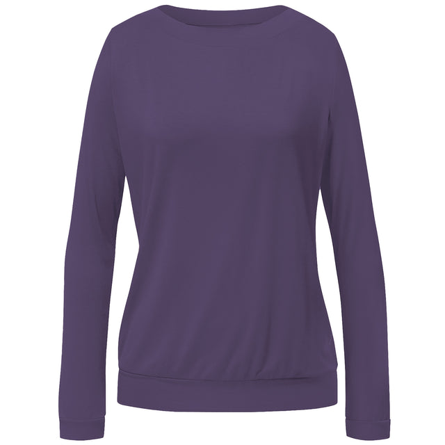 Yoga-Shirt Longsleeve Turtleneck - dark violet