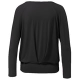 Yoga-Shirt Boxpleat - black