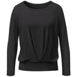 Yoga-Shirt Boxpleat - black