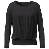 Yoga-Shirt Boxpleat - black