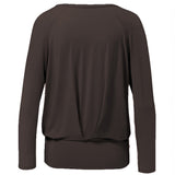 Yoga-Shirt Boxpleat - dark-brown