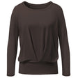 Yoga-Shirt Boxpleat - dark-brown