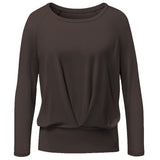 Yoga-Shirt Boxpleat - dark-brown