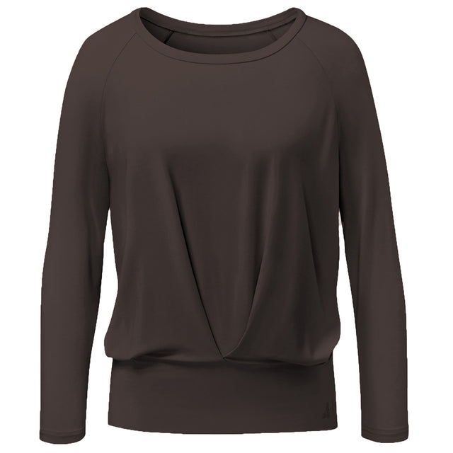 Yoga-Shirt Boxpleat - dark-brown